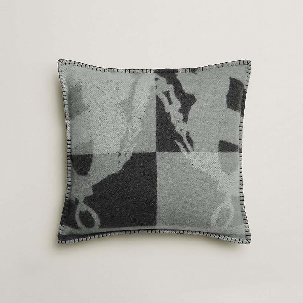 Brides de Gala pillow - Black | Hermès USA